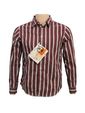 Robert Graham Temple Burgundy Striped Size Extra Large NWT BZF7139